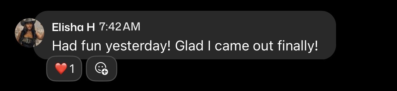 A member glad they finally came out